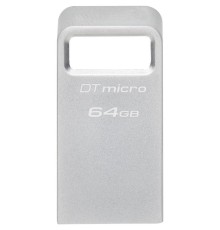 Kingston USB Drive 64GB DataTraveler Micro USB3.0, серебристый [DTMC3G2/64gb]