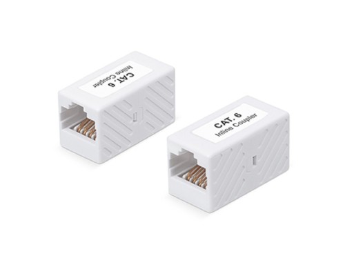 [Cabeus Разъемы, Проходные адаптеры, Вставки] Cabeus CA-8p8c-C6 Проходной адаптер, RJ45-RJ45 (8p8c), категория 6, неэкранированный 