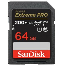 SecureDigital 64GB SanDisk Extreme PRO SDXC Memory Card 200MB/s [SDSDXXU-064G-GN4IN]