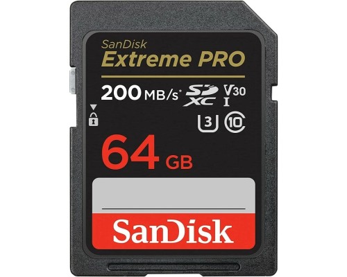 [Карта памяти ] SecureDigital 64GB SanDisk Extreme PRO SDXC Memory Card 200MB/s [SDSDXXU-064G-GN4IN]