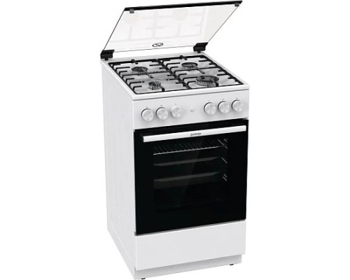 [Микроволновая печь] Плита/ Газовая плита, Цвет: Белый, Материал дверцы: Стеклянная дверца, Стандартный шарнир дверцы, Крышка: Стеклянная крышка, Тип духовки: Газовая духовка, Газовая варочная панель, Электроподжиг кнопко