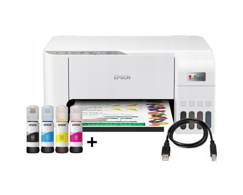 [Принтер/МФУ] Epson L3251 (C11CJ67518) БЕЛЫЕ  {A4, 5760x1440 dpi, ч/б - 33 стр/мин (А4), USB} 62EPMFL3251PI