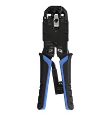 Exegate EX293155RUS Инструмент ExeGate EX-T2008R для обжима RJ-45, RJ-11/12 с храповым механизмом (прямой ход обжимки)