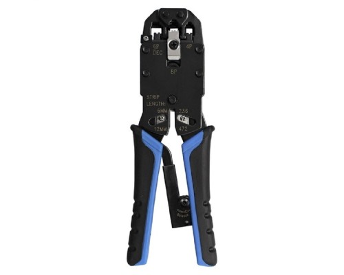 [Монтажный инcтрумент] Exegate EX293155RUS Инструмент ExeGate EX-T2008R для обжима RJ-45, RJ-11/12 с храповым механизмом (прямой ход обжимки)