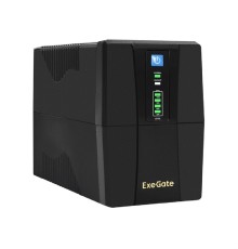 Exegate EX292764RUS ИБП ExeGate SpecialPro UNB-600.LED.AVR.2SH.RJ.USB <600VA/360W, LED, AVR, 2*Schuko, RJ45/11, USB, Black>