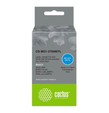 Картридж ленточный Cactus CS-M21-375595YL черный для Brady BMP21-PLUS, BMP21-LAB