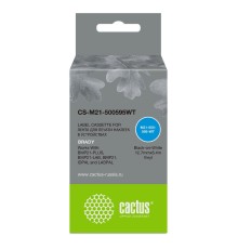 Картридж ленточный Cactus CS-M21-500595WT черный для Brady BMP21-PLUS, BMP21-LAB