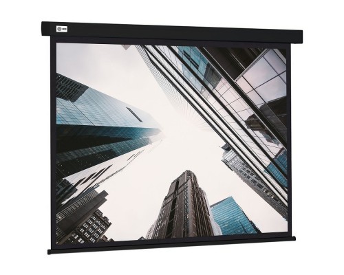 [Экраны Cactus] Экран Cactus Wallscreen CS-PSW-124X221-BK,  221х124.5 см, 16:9,  настенно-потолочный черный