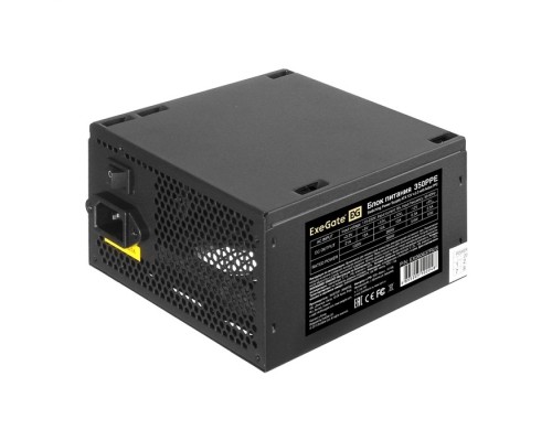 [Блок питания] Exegate EX260637RUS-PC Блок питания 350W ExeGate 350PPE (ATX, APFC, PC, КПД 80% (80 PLUS), 12cm fan, 24pin, (4+4)pin, PCIe, 5xSATA, 3xIDE, black, кабель 220V в комплекте)