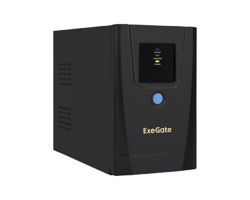 [ИБП] Exegate EX292777RUS ИБП ExeGate SpecialPro UNB-900.LED.AVR.1SH.2C13 <900VA/500W, LED, AVR,1*Schuko+2*C13, металлический корпус, Black>