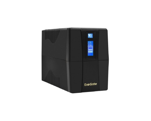[ИБП] Exegate EX292791RUS ИБП ExeGate Power Smart ULB-1000.LCD.AVR.2SH <1000VA/550W, LCD, AVR, 2*Schuko, Black>
