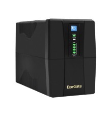 Exegate EX292786RUS ИБП ExeGate Power Back BNB-1000.LED.AVR.2SH.RJ.USB <1000VA/550W,LED, AVR, 2*Schuko, RJ45/11,USB, Black>
