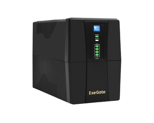 [ИБП] Exegate EX292786RUS ИБП ExeGate Power Back BNB-1000.LED.AVR.2SH.RJ.USB <1000VA/550W,LED, AVR, 2*Schuko, RJ45/11,USB, Black>