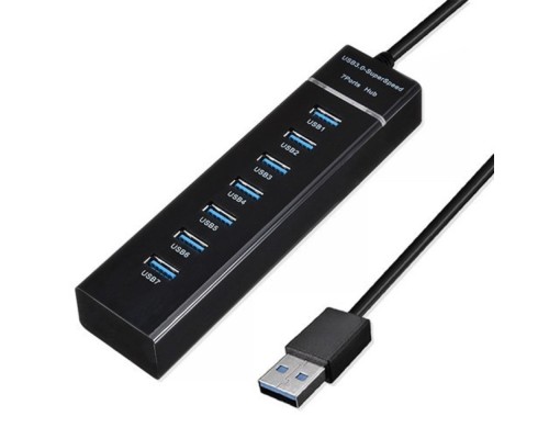 [Контроллер] KS-is KS-568 USB хаб 7 x USB 2.0 F в USB 3.0 Type A M с БП