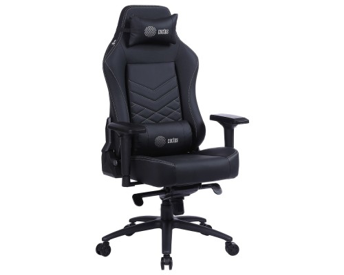 [Игровые кресла] Кресло игровое Cactus CS-CHR-0112BL черный с подголов.