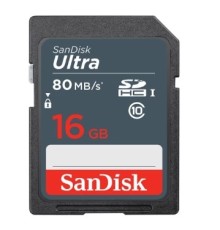 SecureDigital 16GB SanDisk SDHC Class 10 UHS-I Ultra 80MB/s