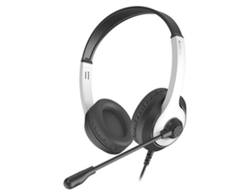 [Наушники] A4Tech Fstyler FH100U белый/черный 2м накладные USB (FH100U (PANDA))