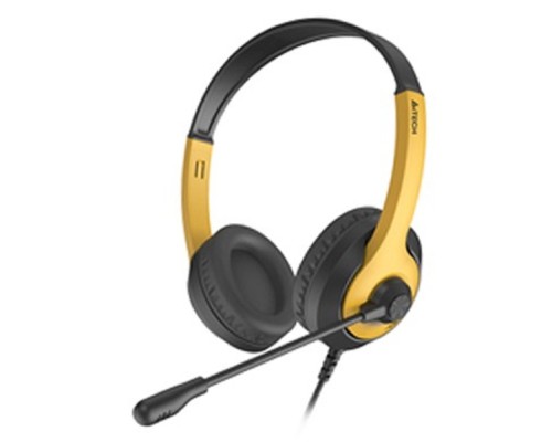 [Наушники] A4Tech Fstyler FH100U желтый/черный 2м накладные USB (FH100U (BUMBLEBEE))