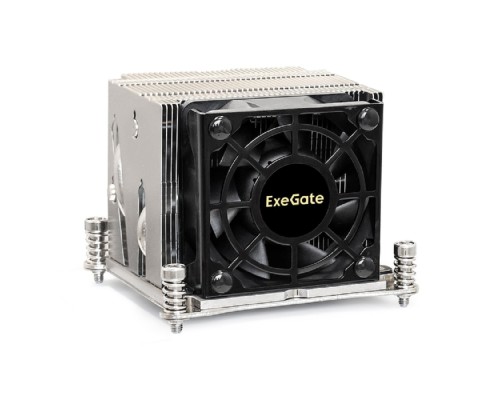 [Вентиляторы] Exegate EX293443RUS Кулер ExeGate ESNK-P0048AP4.PWM.2U.2011.Cu (Al+Cu, 2U, 4 тепл. трубки, LGA2011/2066, TDP 135W, Fan 80mm, PWM, 2100-6800RPM, 2 ball bearing, 4pin, 52db, 345г, на винтах, с термопаст