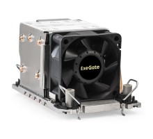 Exegate EX293442RUS Кулер ExeGate ESNK-P0078AP4.PWM.2U.4189.Cu (Al+Cu, 2U, 5 тепл. трубок, LGA 4189, TDP 300W, Fan 80mm, PWM, 2100-8000RPM, 2 ball bearing, 4pin, 54,3db, 400г, на защелках, с термопаст