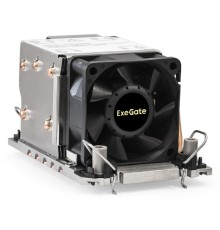 Exegate EX293442RUS Кулер ExeGate ESNK-P0078AP4.PWM.2U.4189.Cu (Al+Cu, 2U, 5 тепл. трубок, LGA 4189, TDP 300W, Fan 80mm, PWM, 2100-8000RPM, 2 ball bearing, 4pin, 54,3db, 400г, на защелках, с термопаст