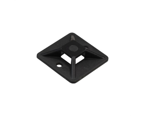 [Аксессуар] Exegate EX293142RUS Самоклеющаяся площадка для крепления стяжек ExeGate STM2020B-100 (20х20 мм, halogen free, -40°C - +85°C, черная, 100 шт)