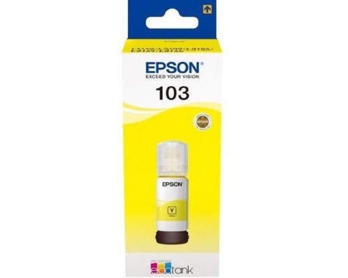 [Расходные материалы] EPSON C13T00S44A  Контейнер 103 с желтыми чернилами для L1110/L3100/3101/3110/3150/3151, 65 мл.