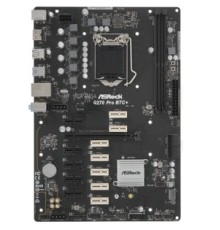 Asrock Q270 Pro BTC+ {LGA1151 (7th и 6th Generation Intel® Core™ i5/i3/Pentium®/Celeron® Processors) 2xDDR4 4xSATA RAID M.2 ATX}
