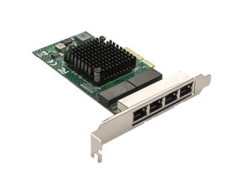 [USB-концентраторы] Exegate EX293453RUS Сетевой адаптер ExeGate EXE-BCM5719 (PCI-E x4 v2.0, порты 4xRJ45, 10/100/1000Mbps, Gigabit Chipset Broadcom BCM5719)