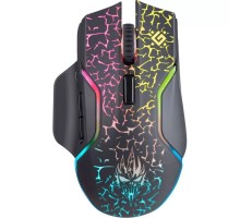 Беспроводная игровая мышь Defender Oneshot GM-067 черный,LED,7D,300 мАч, 3200dpi  [52067]