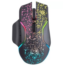 Беспроводная игровая мышь Defender Oneshot GM-067 черный,LED,7D,300 мАч, 3200dpi  [52067]