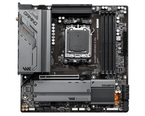 [Материнская плата] Gigabyte B650M GAMING X AX {Socket AM5, AMD B650, 4xDDR5-5200, HDMI+DP+DP, 1xPCI-Ex16, 1xPCI-Ex1, 4xSATA3(RAID 0/1/10), 2xM.2, 8 Ch Audio, 2.5GLan, WiFi, (4+4)xUSB2.0, (3+2)xUSB3.2, (1+1)xUSB3.2 Type}