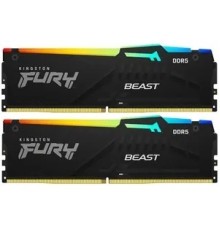 Kingston 64GB 5200MT/s DDR5 CL40 DIMM (Kit of 2) FURY Beast RGB KF552C40BBAK2-64
