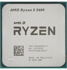 CPU AMD Ryzen 5 5600 OEM (100-000000927) { 3,50GHz, Turbo 4,40GHz, Without Graphics AM4}