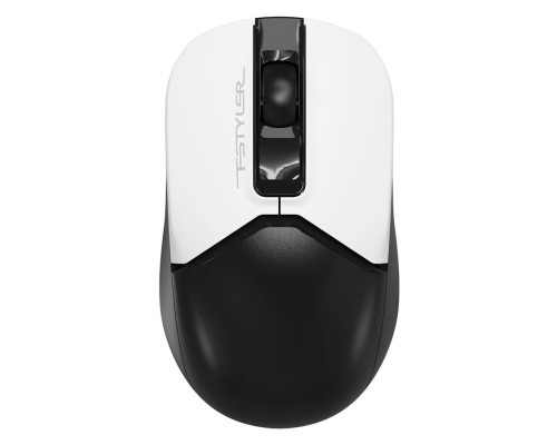 [Мышь] Мышь A4Tech Fstyler FG12S  PANDA  белый/черный оптическая (1200dpi) silent беспроводная USB (3but)