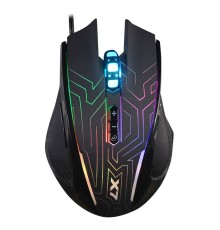Мышь A4Tech X87 черный оптическая (2400dpi) USB (8but)