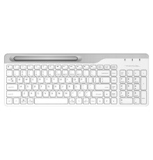 Клавиатура A4Tech Fstyler FBK25 белый/серый USB беспроводная BT/Radio slim Multimedia