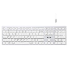 Клавиатура A4Tech Fstyler FBX50C белый USB беспроводная BT/Radio slim Multimedia (FBX50C WHITE)