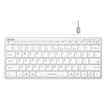 Клавиатура A4Tech Fstyler FBX51C белый USB беспроводная BT/Radio slim Multimedia (FBX51C WHITE)