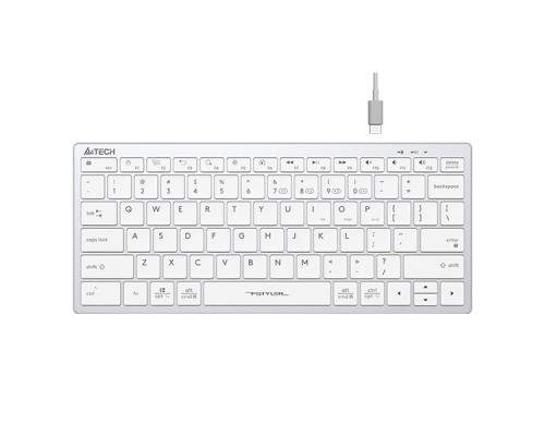 [Клавиатура] Клавиатура A4Tech Fstyler FBX51C белый USB беспроводная BT/Radio slim Multimedia (FBX51C WHITE)