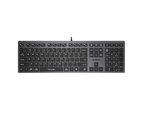 [Клавиатура] Клавиатура A4Tech Fstyler FX50 серый USB slim Multimedia (FX50 GREY) [FX50 GREY]