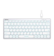 Клавиатура A4Tech Fstyler FX61 белый USB slim LED (FX61 WHITE)