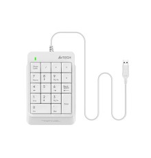 Числовой блок A4Tech Fstyler FK13P белый USB slim для ноутбука (FK13P WHITE)
