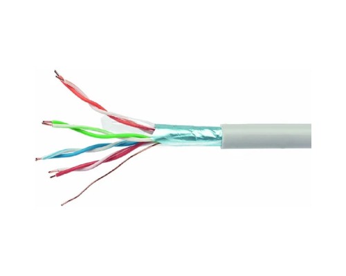 [Кабель] Cablexpert [FPC-5004E-SO/305м] FTP5e, 4 пары, 0.50 мм, медь, однож., экран, 305 м, Fluke Test, серый