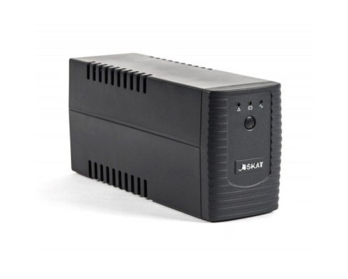 [Бастион ИБП] ИБП Бастион SKAT-UPS 600-IN-1x7 {Line-interactive, 600ВА/350Вт, на пол, 1x EURO + 1х C13, USB/RJ-11, АКБ 1х 7Ач, МПТ} (449)