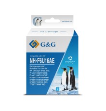 Картридж струйный G&G GG-F6U16AE F6U16AE голубой (26мл) для HP OJ Pro 7740/8210/8218/8710/8715
