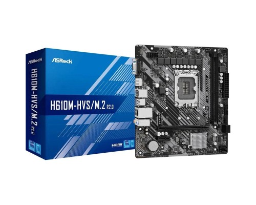 [Материнская плата] Asrock H610M-HVS/M.2 R2.0, LGA 1700, Intel H610, mATX, Ret