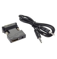 Aopen CA336A Переходник HDMI(F) --> VGA(M)+audio,1080*60Hz, VCOM <CA336A> [4895182225145]