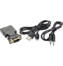 VCOM CA337A Переходник VGA(M)+audio+microUSB --> HDMI(F)1080*60Hz, VCOM <CA337A>[4895182225152]