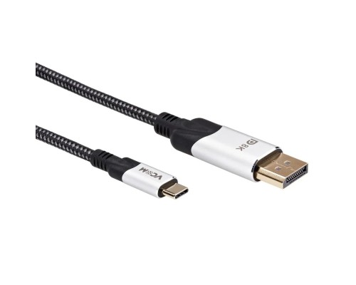 [кабели] VCOM CU422MCV-1.8M Кабель-адаптер USB 3.1 Type-Cm --> DP(m) 8K@60Hz, 1.8m , Alumi Shell,VCOM <CU422MCV-1.8M> (4895182217980/4895182217997)